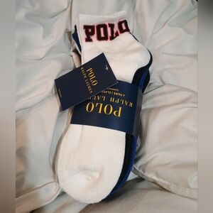 Men's Polo by Ralph Lauren Big Spell Out Six Pairs Classic Sport Socks
